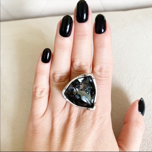 UNO de 50 Jewelry - Uno de 50 Swarovski Crystals Grey statement ring